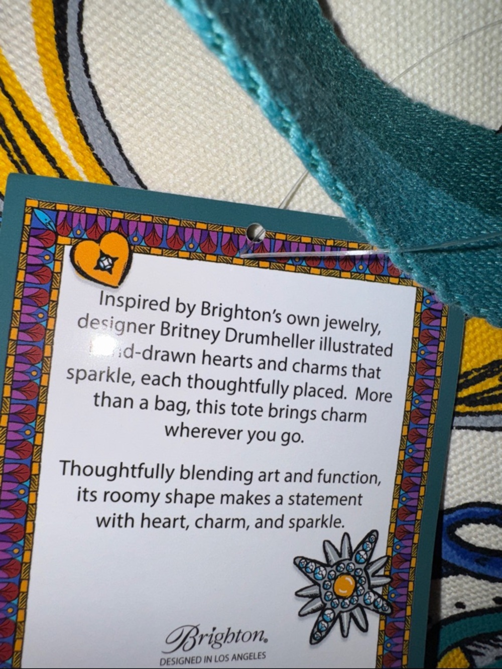 Brighton Charmed Love Tote Bag - Picture 6 of 6